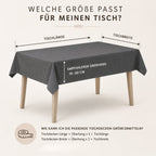 Tischdecke Gartentischdecke Leinen-Optik eckig rund oval mit Fleck-Schutz wasserabweisend easy-clean Effekt