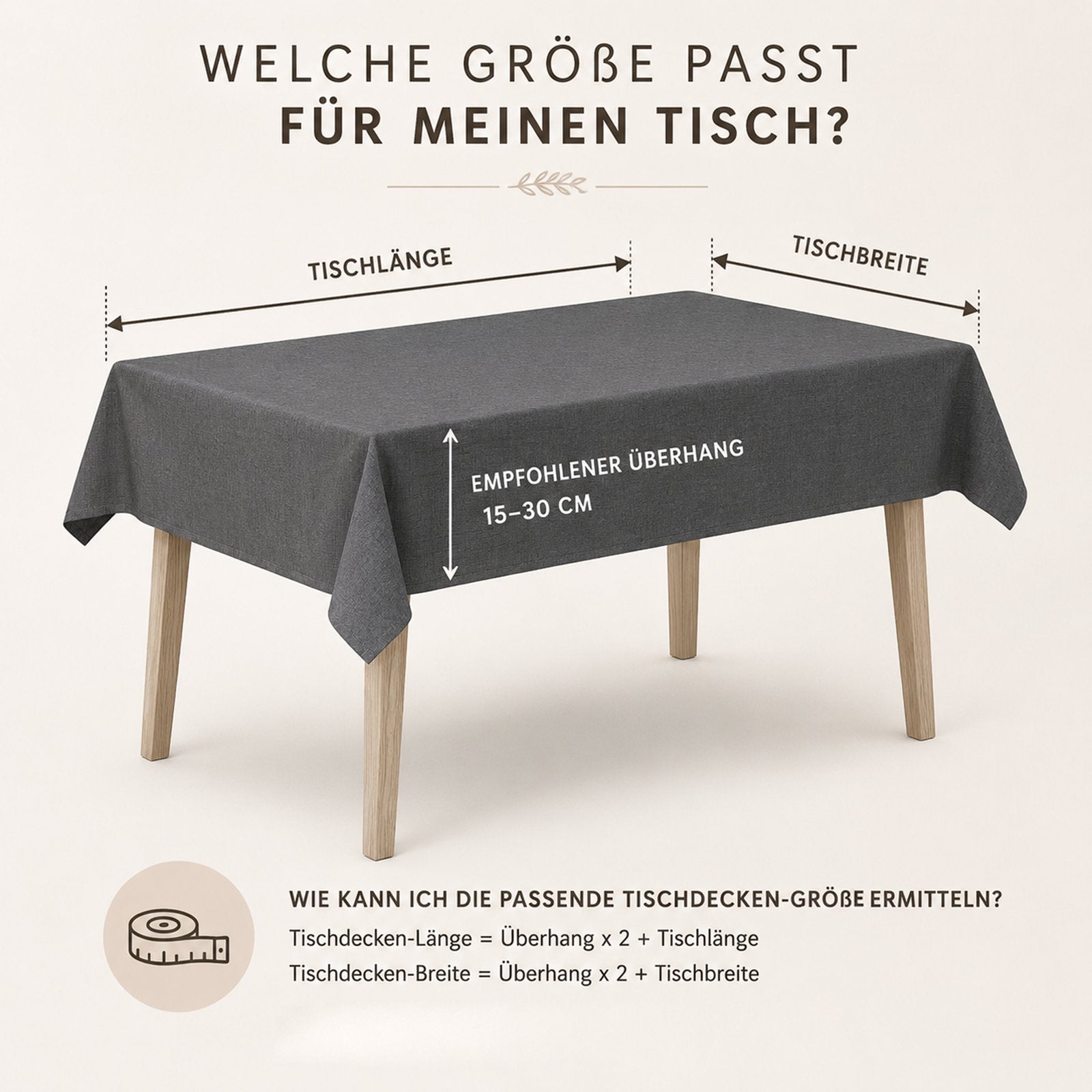 Tischdecke Gartentischdecke Leinen-Optik eckig rund oval mit Fleck-Schutz wasserabweisend easy-clean Effekt