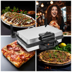 Neudorf Lahmacun Makinesi Multigrill 2000W | Elektro Kontaktgrill & Toaster mit Antihaftbeschichtung – Vielseitig für Lahmacun, Pizza, Fleisch & Gemüse