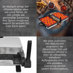 Neudorf Lahmacun Makinesi Multigrill 2000W | Elektro Kontaktgrill & Toaster mit Antihaftbeschichtung – Vielseitig für Lahmacun, Pizza, Fleisch & Gemüse