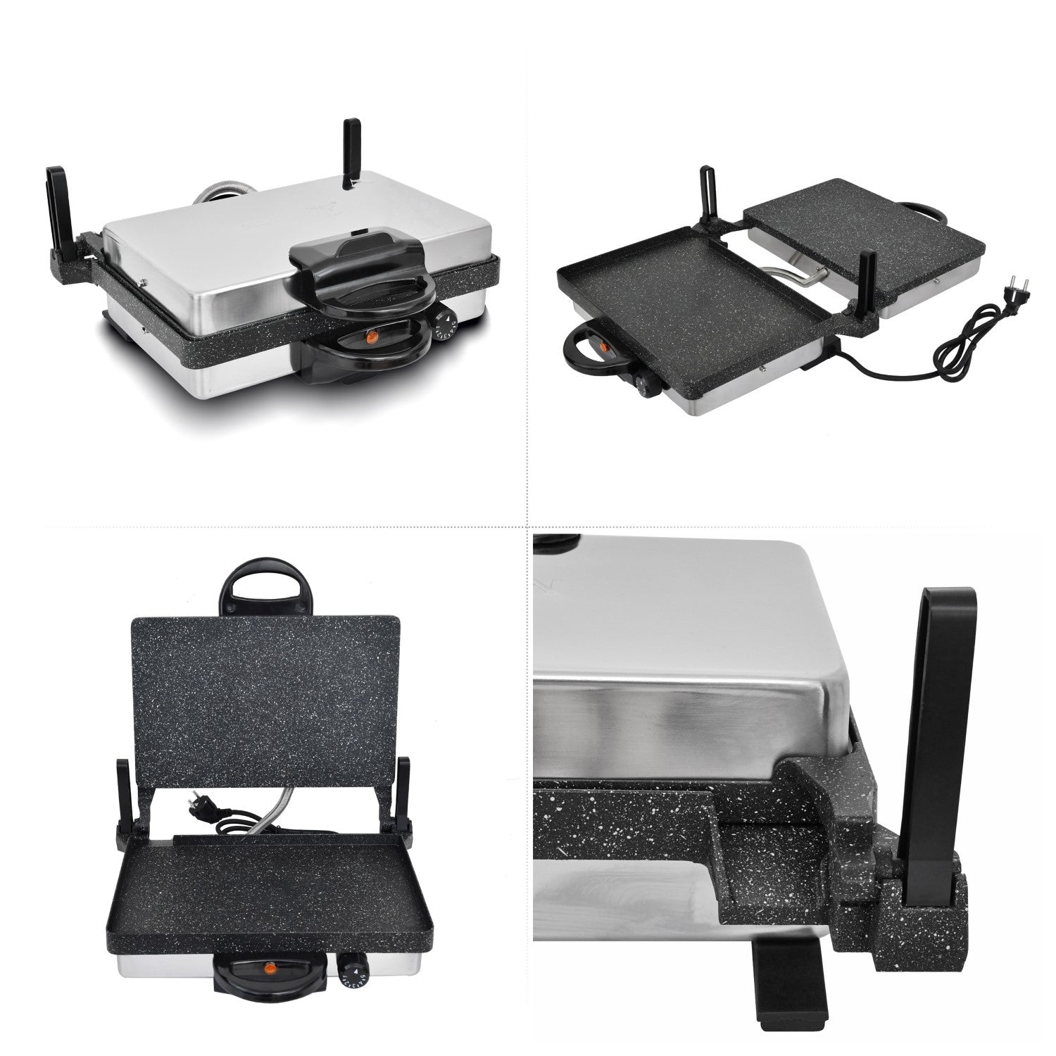 Neudorf Lahmacun Makinesi Multigrill 2000W | Elektro Kontaktgrill & Toaster mit Antihaftbeschichtung – Vielseitig für Lahmacun, Pizza, Fleisch & Gemüse