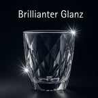 Premium Trinkgläser Set, 270 ml Elegante Wassergläser und Saftgläser, Ästhetische Drinking Glasses, Spülmaschinenfest, Ideal für Wasser und Saft