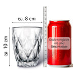 Premium Trinkgläser Set, 270 ml Elegante Wassergläser und Saftgläser, Ästhetische Drinking Glasses, Spülmaschinenfest, Ideal für Wasser und Saft