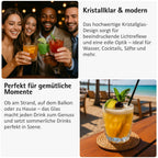 Premium Trinkgläser Set, 270 ml Elegante Wassergläser und Saftgläser, Ästhetische Drinking Glasses, Spülmaschinenfest, Ideal für Wasser und Saft