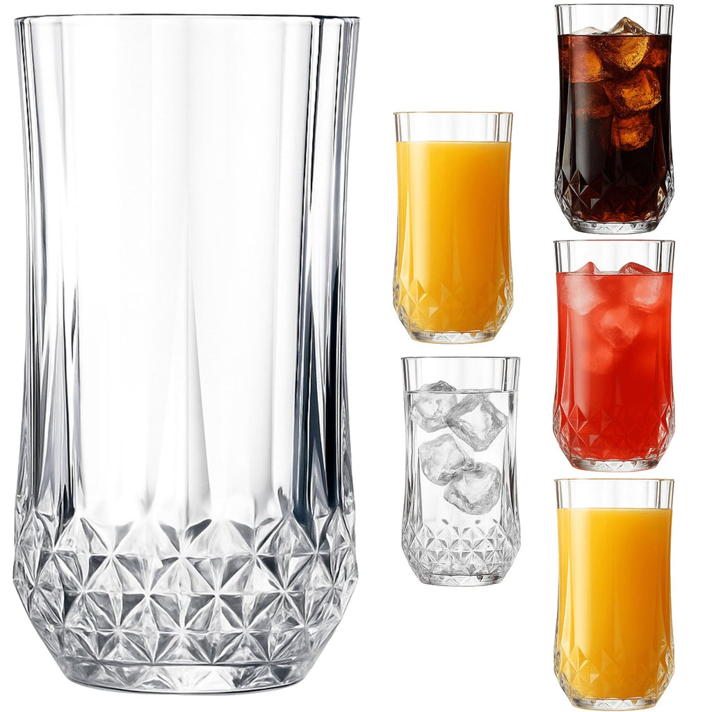 Trinkgläser Set – Wassergläser im Ananas Design – 310 ml Kristalloptik Gläser für Wasser, Saft, Longdrinks & Cocktails – Spülmaschinengeeignet & robust