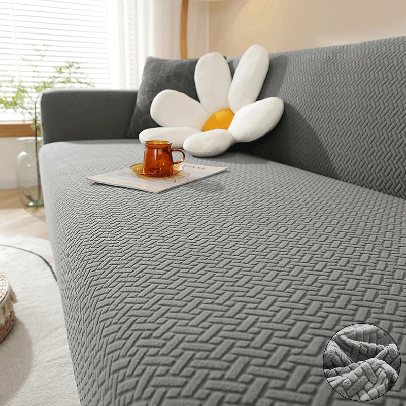 Jacquard Sofaüberwurf Stretch – Elastischer Sofabezug 1–5 Sitzer