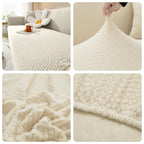 Jacquard Sofaüberwurf Stretch – Elastischer Sofabezug 1–5 Sitzer | Waschbar & Rutschfest