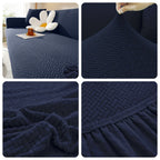 Jacquard Sofaüberwurf Stretch – Elastischer Sofabezug 1–5 Sitzer | Waschbar & Rutschfest