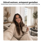 Schiebevorhang blickdicht 2er-Set mit Klettband – Moderner Flächenvorhang waschbar & pflegeleicht