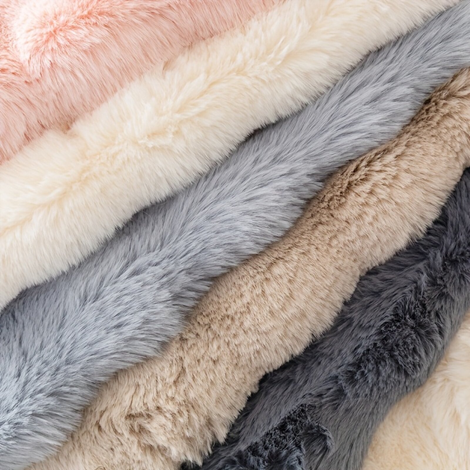 Plüsch Sofaüberwurf mit Anti-Rutsch-Unterseite – Einzelelement frei wählbar (Sitz, Rücken, Armlehne oder Kissenbezug)