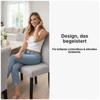 Stuhlhusse Stretch Esszimmerstuhl Bezug elastisch waschbar Jacquard Stuhlbezug universell passgenau