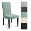 Stuhlhusse Stretch Esszimmerstuhl Bezug elastisch waschbar Jacquard Stuhlbezug universell passgenau