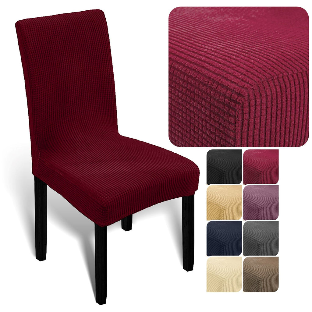 Stuhlhusse Universal Stretch Stuhlbezug Stuhlüberzug elastisch Spannbezug für Esszimmerstühle und Schwingstühle