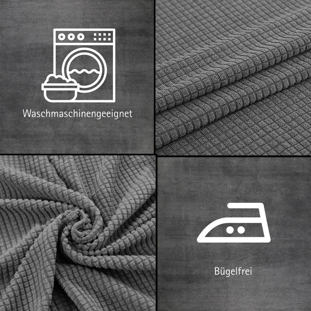 Stuhlhusse Universal Stretch Stuhlbezug Stuhlüberzug elastisch Spannbezug für Esszimmerstühle und Schwingstühle