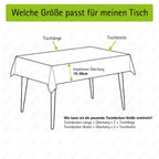 Tischdecke Gartentischdecke Leinen-Optik eckig rund oval mit Fleck-Schutz wasserabweisend easy-clean Effekt