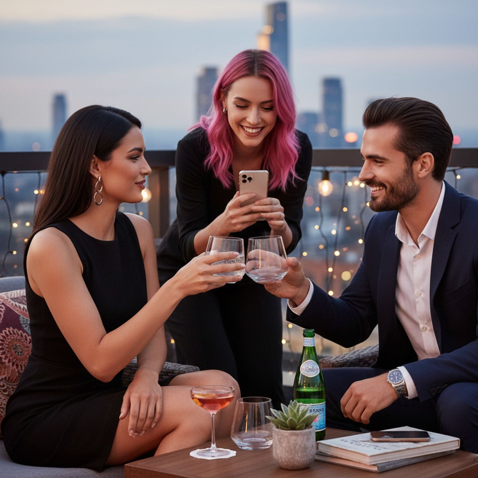 Trinkgläser Set Modernes Trinkgläser Set, 385 ml Klare Wassergläser mit dickem Boden, Perfekt für Cocktails, Wasser und Softdrinks, Spülmaschinenfest, Vielseitig