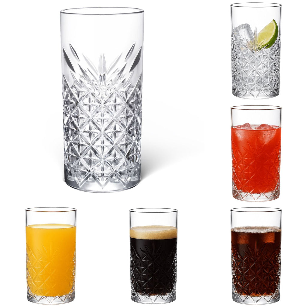 Trinkgläser Set Wassergläser und Saftgläser Set, Spülmaschinenfest, Ästhetische Wasserglas und Drinking Glass Kollektion, für Wasser und Saft, Wasser Gläser Set