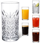 Trinkgläser Set Wassergläser und Saftgläser Set, Spülmaschinenfest, Ästhetische Wasserglas und Drinking Glass Kollektion, für Wasser und Saft, Wasser Gläser Set