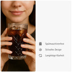 Trinkgläser Set Wassergläser und Saftgläser Set, Spülmaschinenfest, Ästhetische Wasserglas und Drinking Glass Kollektion, für Wasser und Saft, Wasser Gläser Set