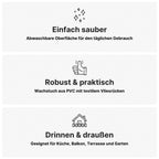 Wachstuch Tischdecke abwaschbar – pflegeleicht & wasserdicht – PVC mit Vliesrücken - Punkte groß bunt