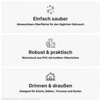 Wachstuch Tischdecke abwaschbar – pflegeleicht & wasserdicht – PVC mit Vliesrücken - Marmor grau