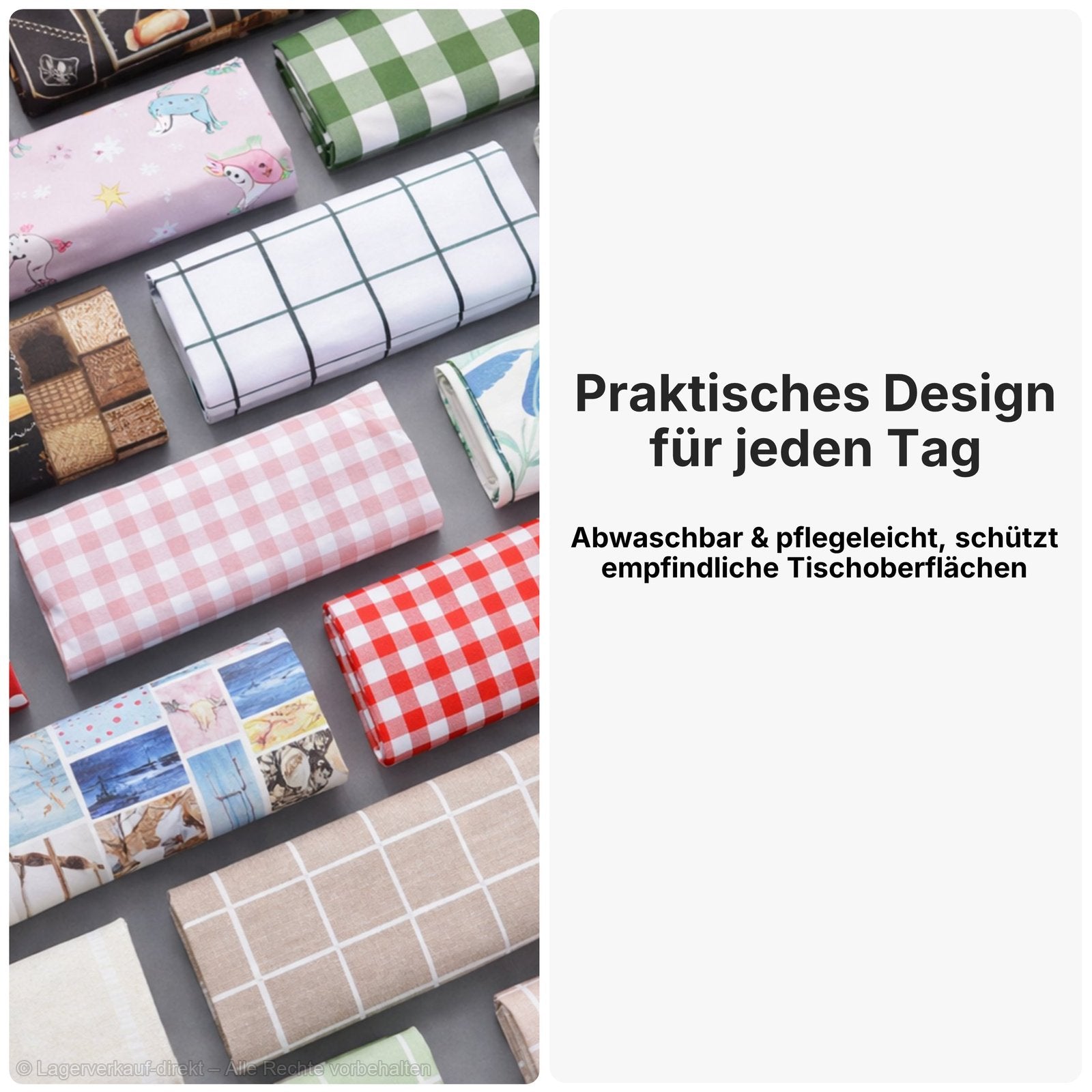 Wachstuch Tischdecke abwaschbar – pflegeleicht & wasserdicht – PVC mit Vliesrücken - Marmor grau