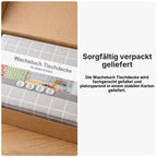 Wachstuch Tischdecke abwaschbar – pflegeleicht & wasserdicht – PVC mit Vliesrücken - Marmor grau