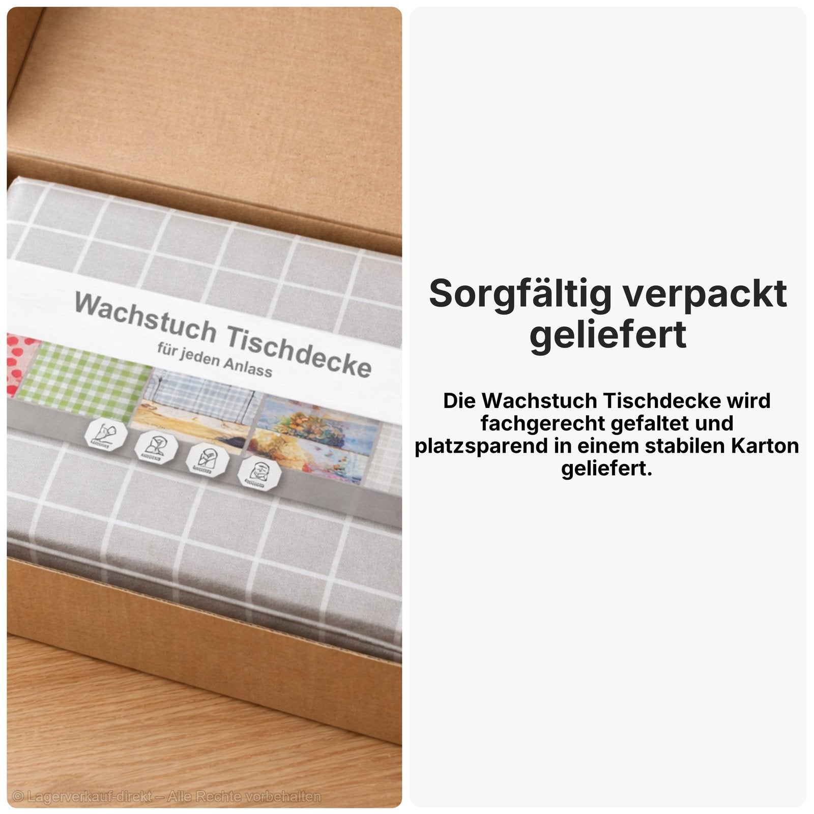 Wachstuch Tischdecke abwaschbar – pflegeleicht & wasserdicht – PVC mit Vliesrücken - Marmor grau